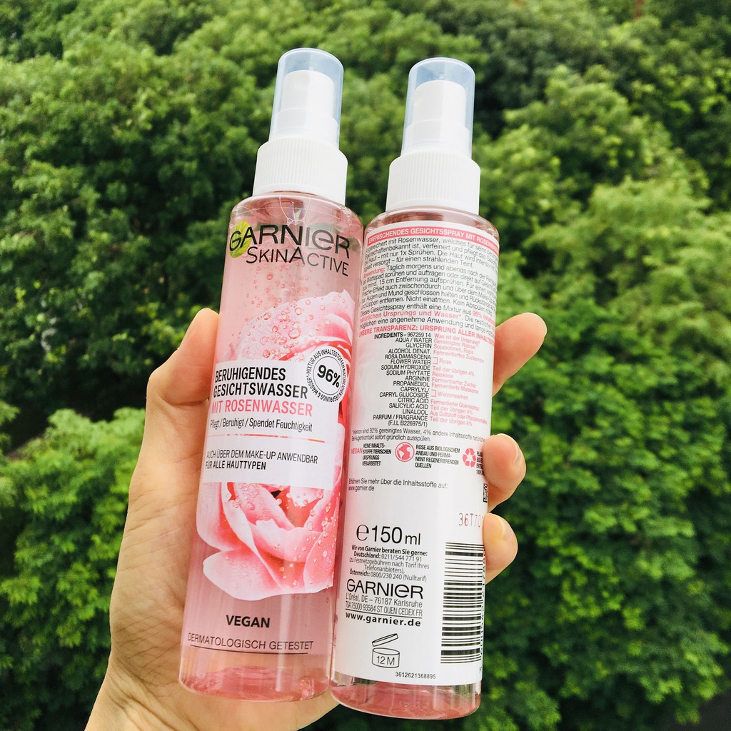 Nước Hoa Hồng Garnier SkinActive 150ml