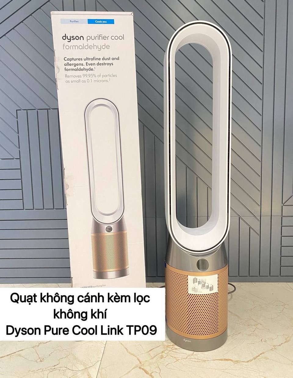 Quạt không cám kiêm lọc không khí Dyson Puifier Cool Formaldehyde TP09