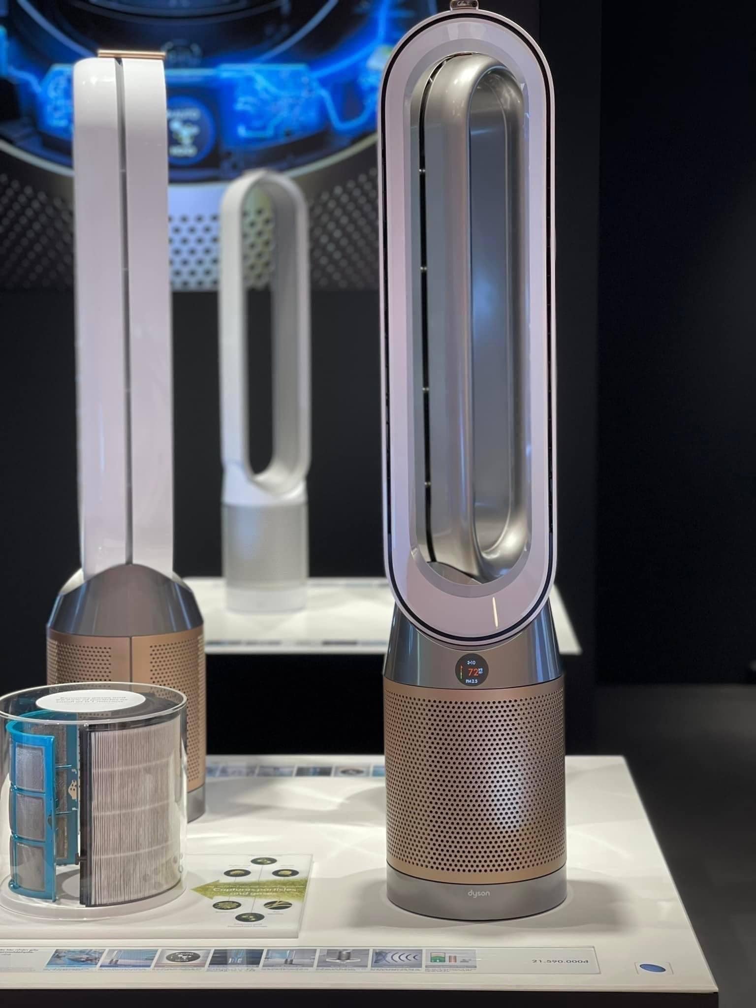 Quạt không cám kiêm lọc không khí Dyson Puifier Cool Formaldehyde TP09