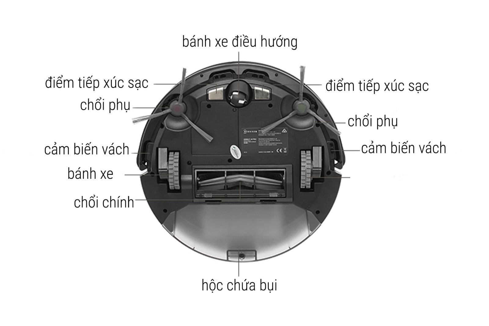 Robot hút bụi và lau nhà Ecovacs Deebot U2 Pro