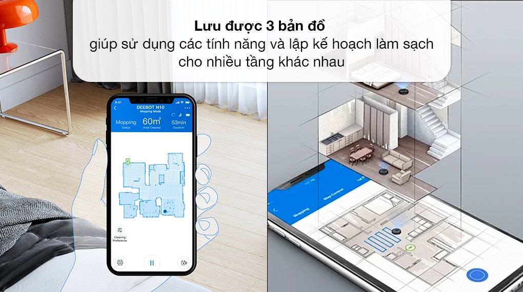 Robot hút bụi lau nhà Ecovacs Deebot N10 (Mới nhất 2023)