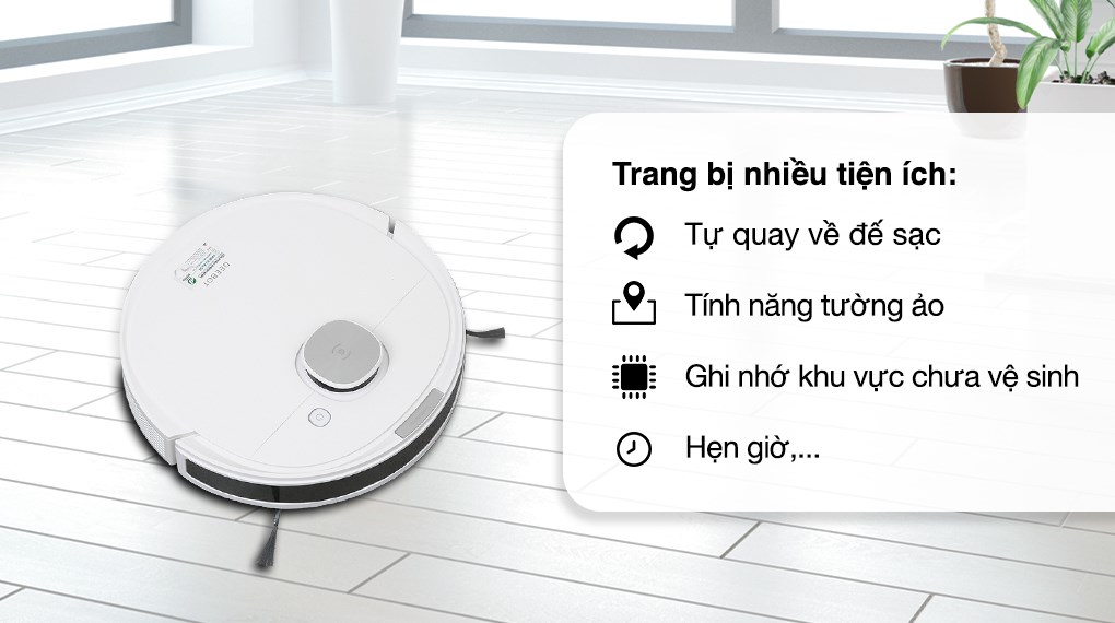 Robot hút bụi lau nhà Ecovacs Deebot N10 (Mới nhất 2023)