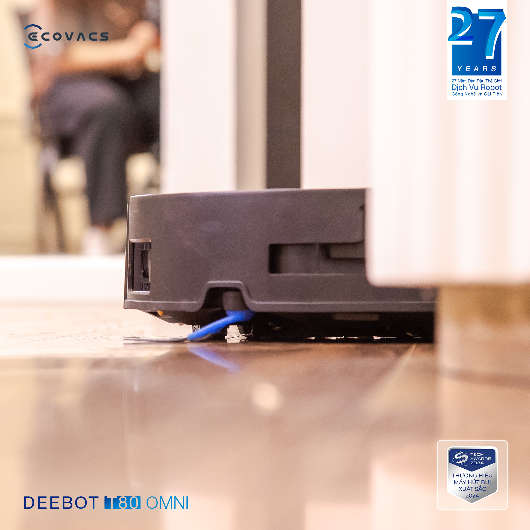 Robot hút bụi lau nhà Ecovacs Deebot T80 Omni
