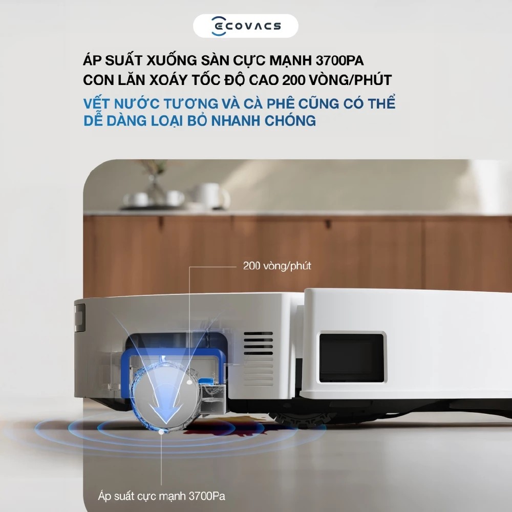 Robot hút bụi lau nhà Ecovacs Deebot T80 Omni