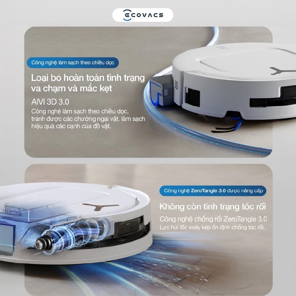 Robot hút bụi lau nhà Ecovacs Deebot T80 Omni