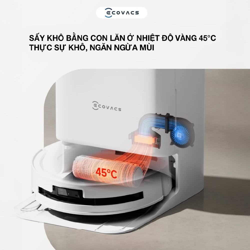 Robot hút bụi lau nhà Ecovacs Deebot T80 Omni