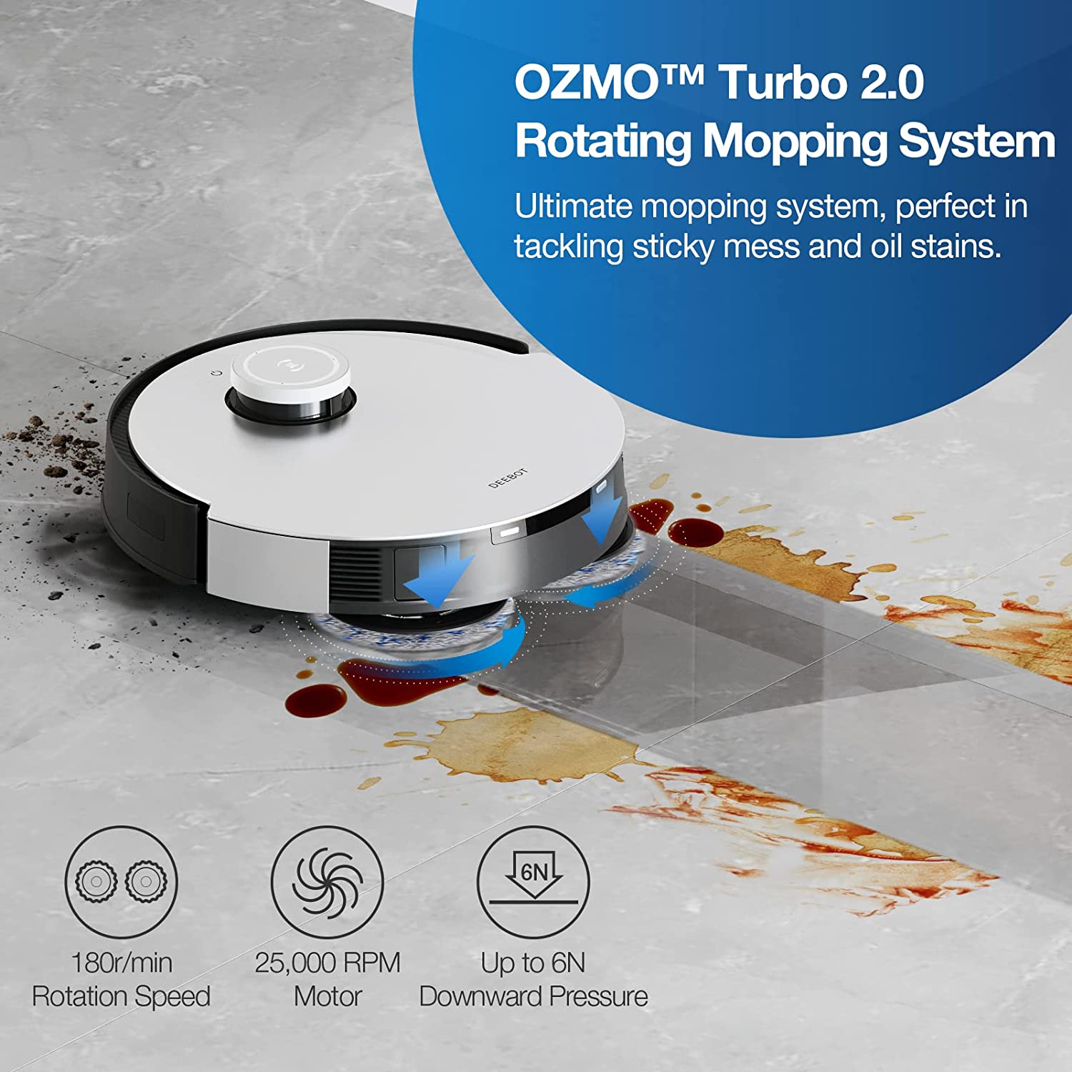 Robot Hút Bụi Lau Nhà Ecovacs Deebot X1 Omni