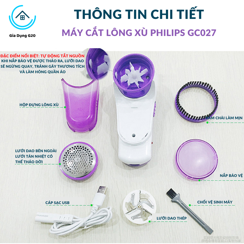 Máy cắt lông xù Philips GC027