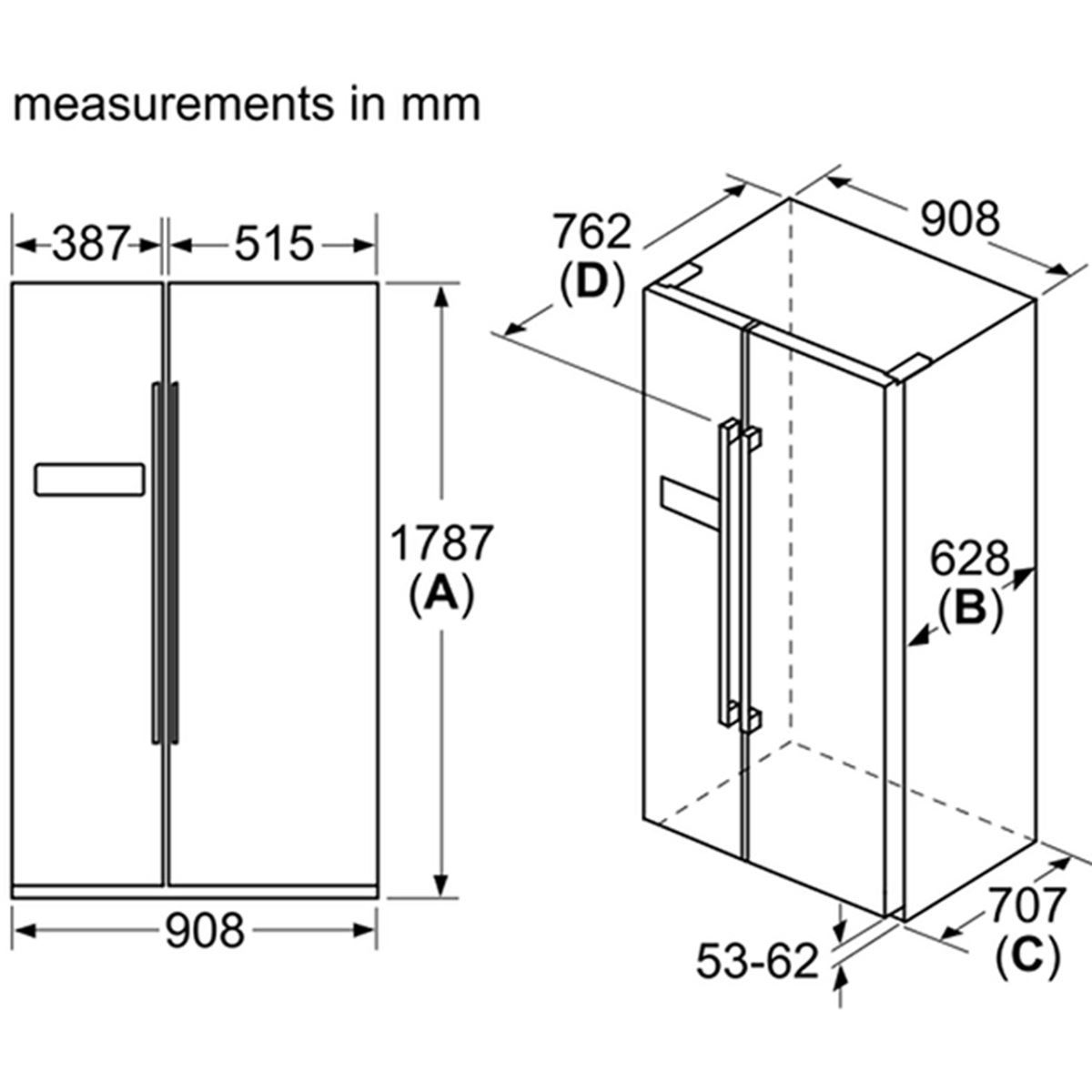 TỦ LẠNH SIDE BY SIDE BOSCH KAN93VIFPG SERIE 4 - 580 LÍT