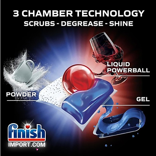 Túi 60 Viên Rửa Bát Finish Quantum Ultimate