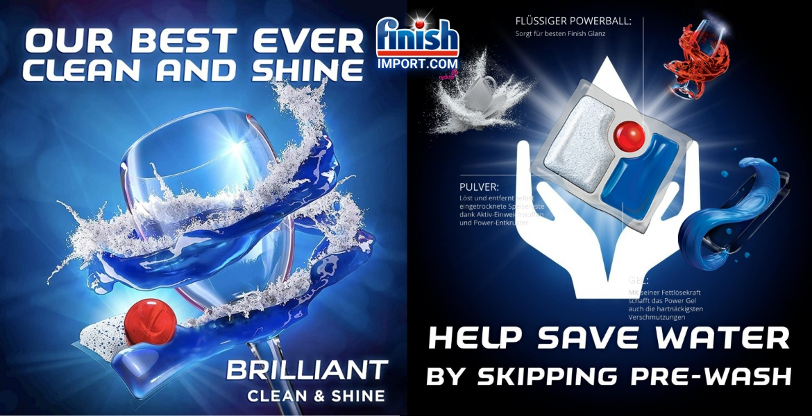 Túi 60 Viên Rửa Bát Finish Quantum Ultimate