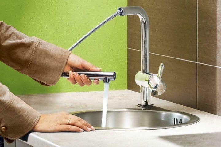 VÒI RỬA BÁT RÚT DÂY GROHE MINTA 32168000