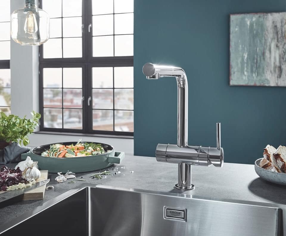 VÒI RỬA BÁT RÚT DÂY GROHE MINTA 32168000