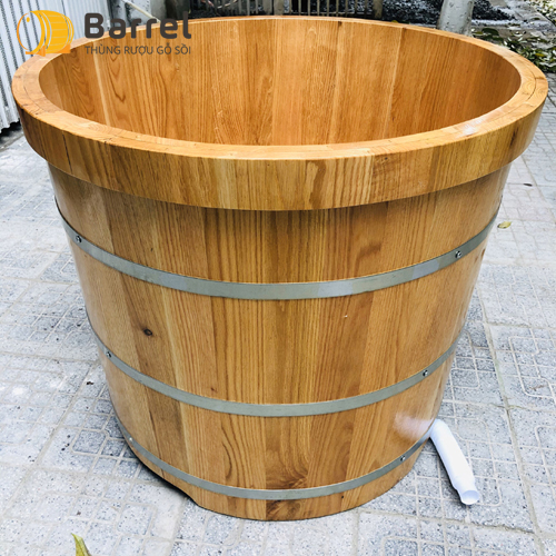 bồn tắm gỗ sồi ngâm thảo dược