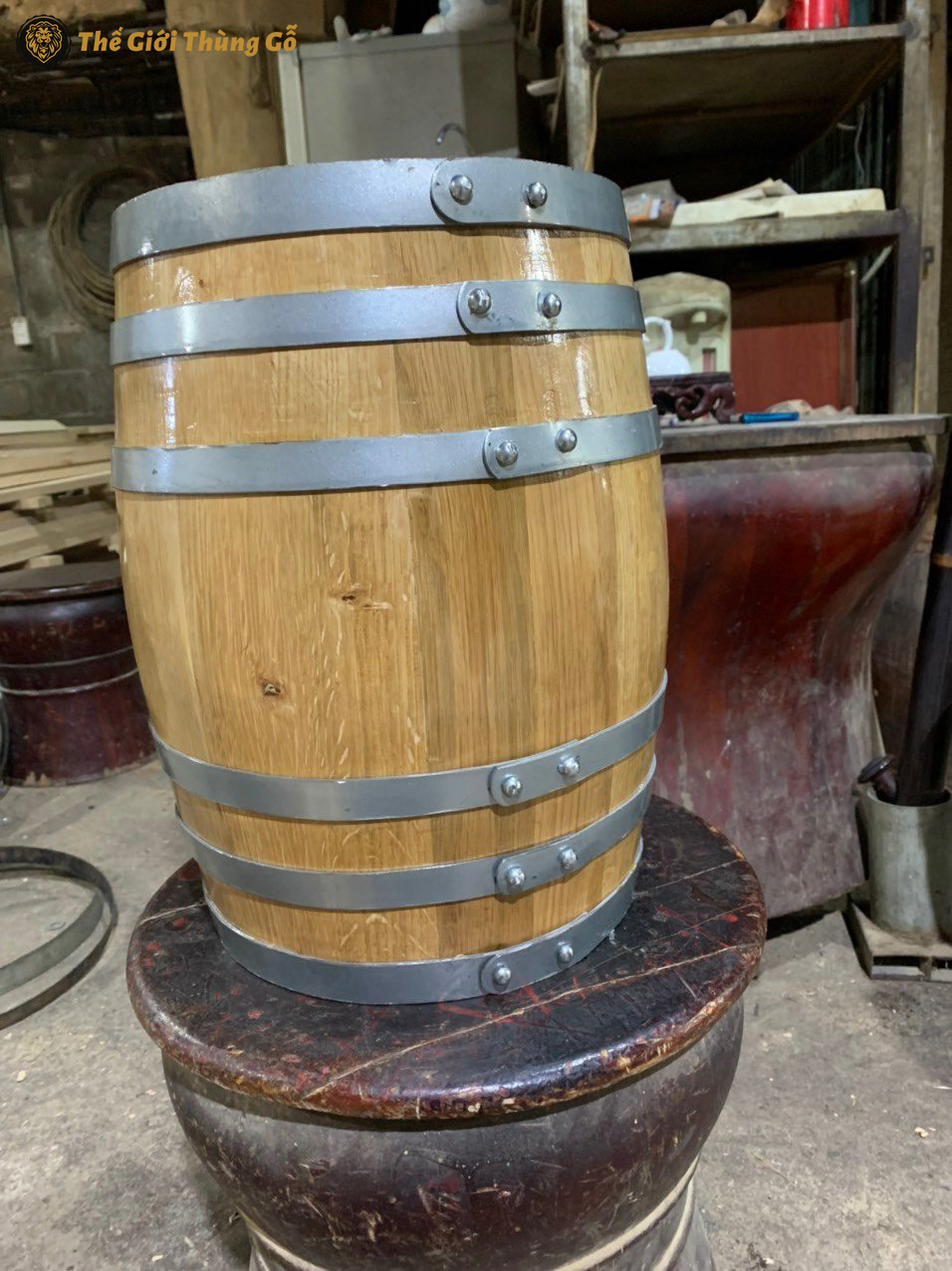thùng rượu gỗ sồi 200l