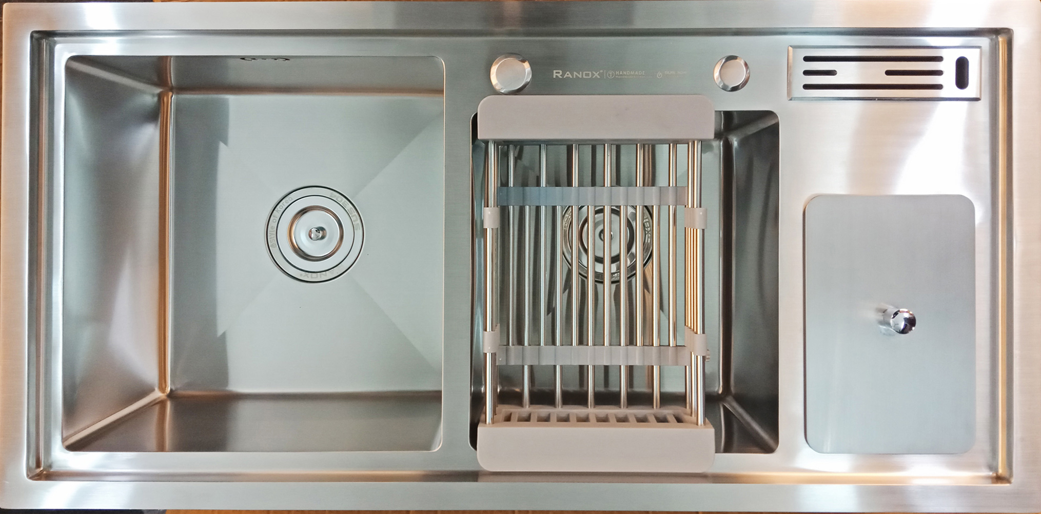 Chậu rửa bát inox 304 nhập khẩu Hàn Quốc Ranox RN4433 01