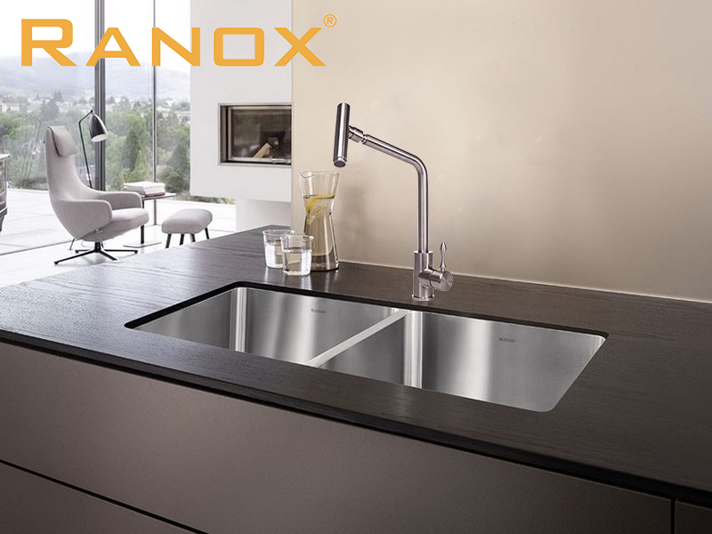 chậu rửa bát Hàn Quốc Ranox âm bàn đá RN4411 - 01