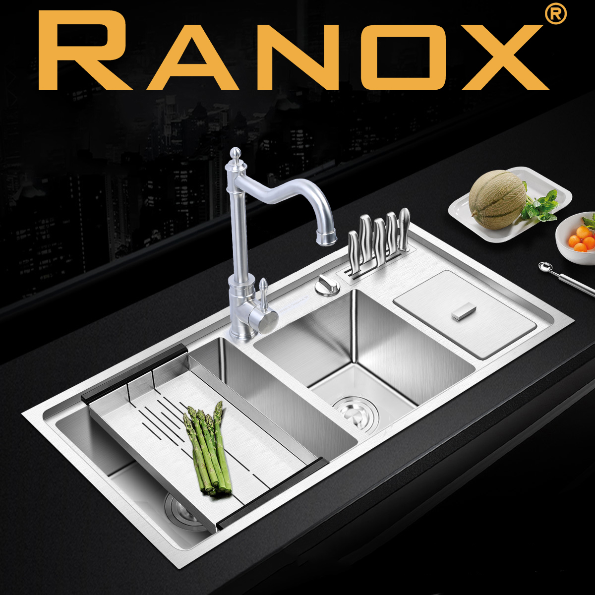 Bồn rửa chén inox 304 Ranox RN4433
