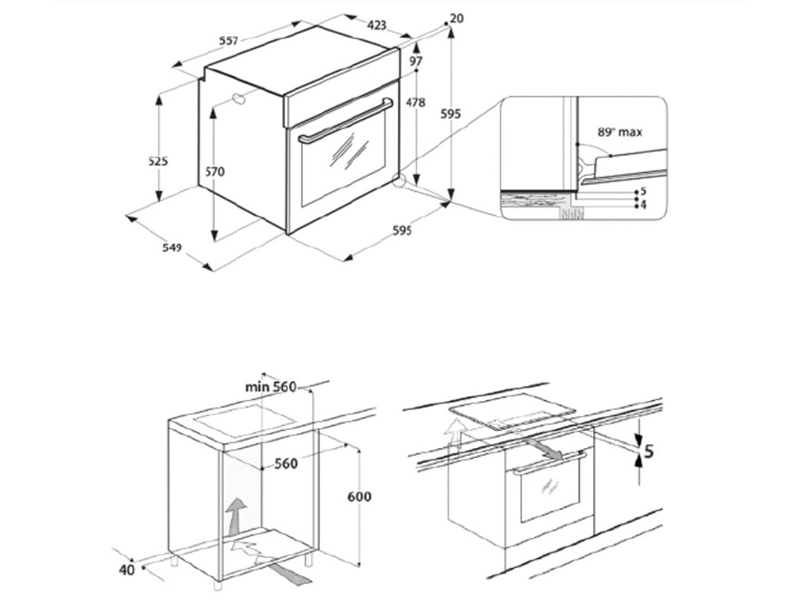 Lò nướng Whirlpool AKP3534HIXAUS 2