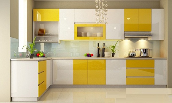 Màu bếp hợp phong thủy - Mệnh kim