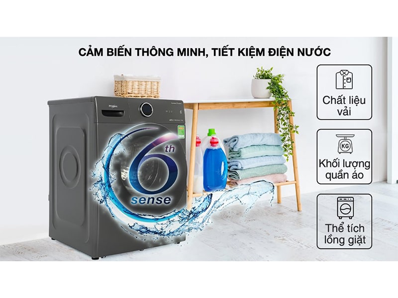Máy giặt Whirlpool Inverter 10.5 Kg FWMD10502FG 3