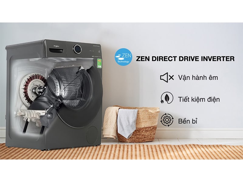 Máy giặt Whirlpool Inverter 10.5 Kg FWMD10502FG 4