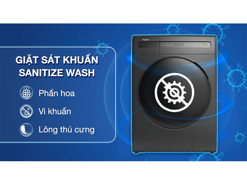 Máy giặt Whirlpool Inverter 9 kg FWEB9002FWG 4