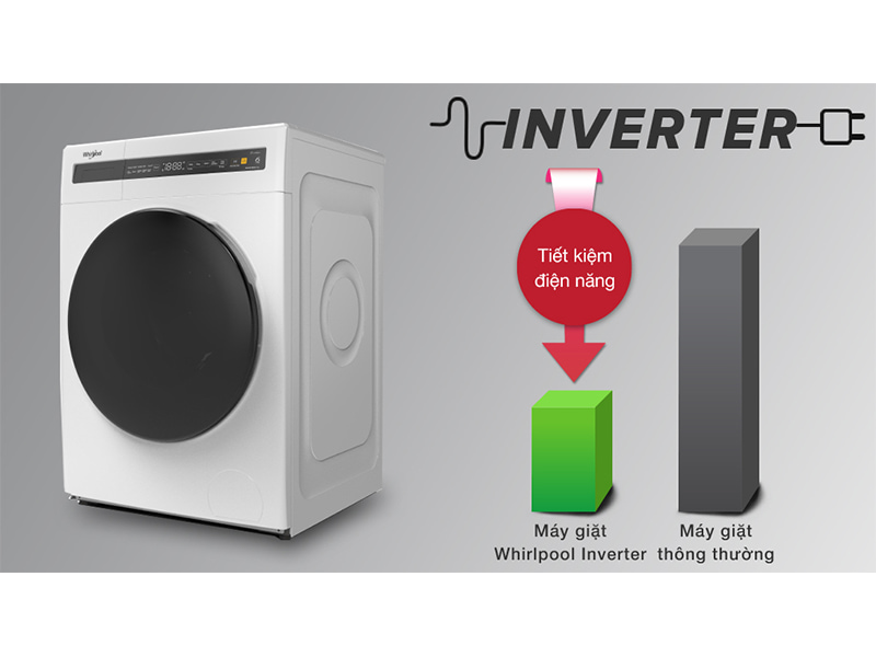 Máy giặt Whirlpool Inverter 9 kg FWEB9002FW 6