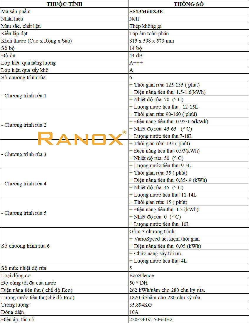 Máy Rửa Bát Neff S513M60X3E - 08