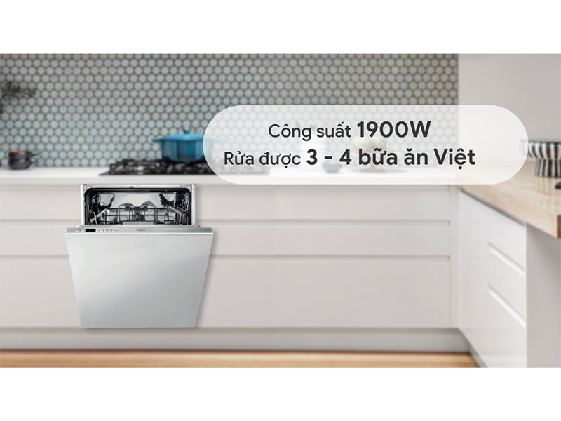 Máy rửa chén âm tủ Whirlpool WIO 3T133P 5