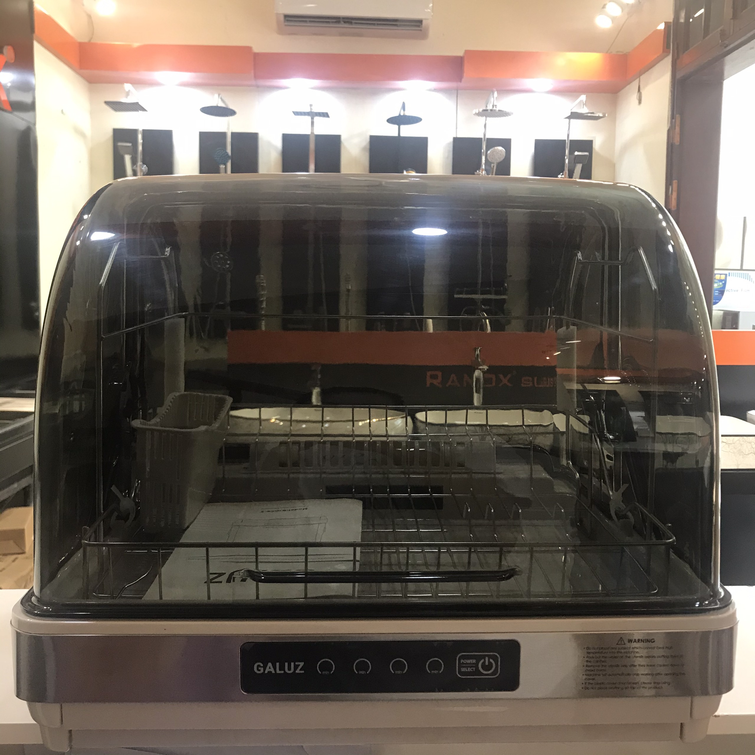Tủ sấy bát đĩa diệt khuẩn mini Galuz 42L