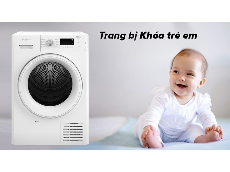 Máy sấy ngưng tụ Whirlpool 8 Kg FFTCM118XB EE 2