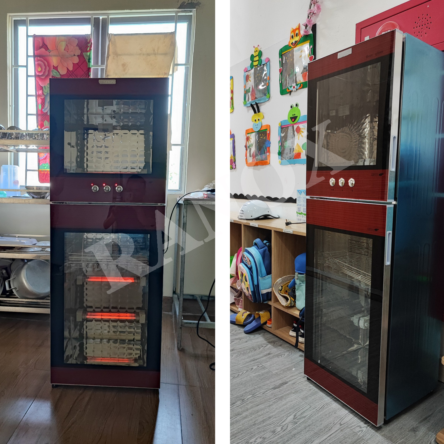 Tủ sấy bát mầm non 02