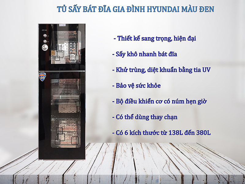 Máy sấy và khử trùng bát đĩa HYUNDAI 01