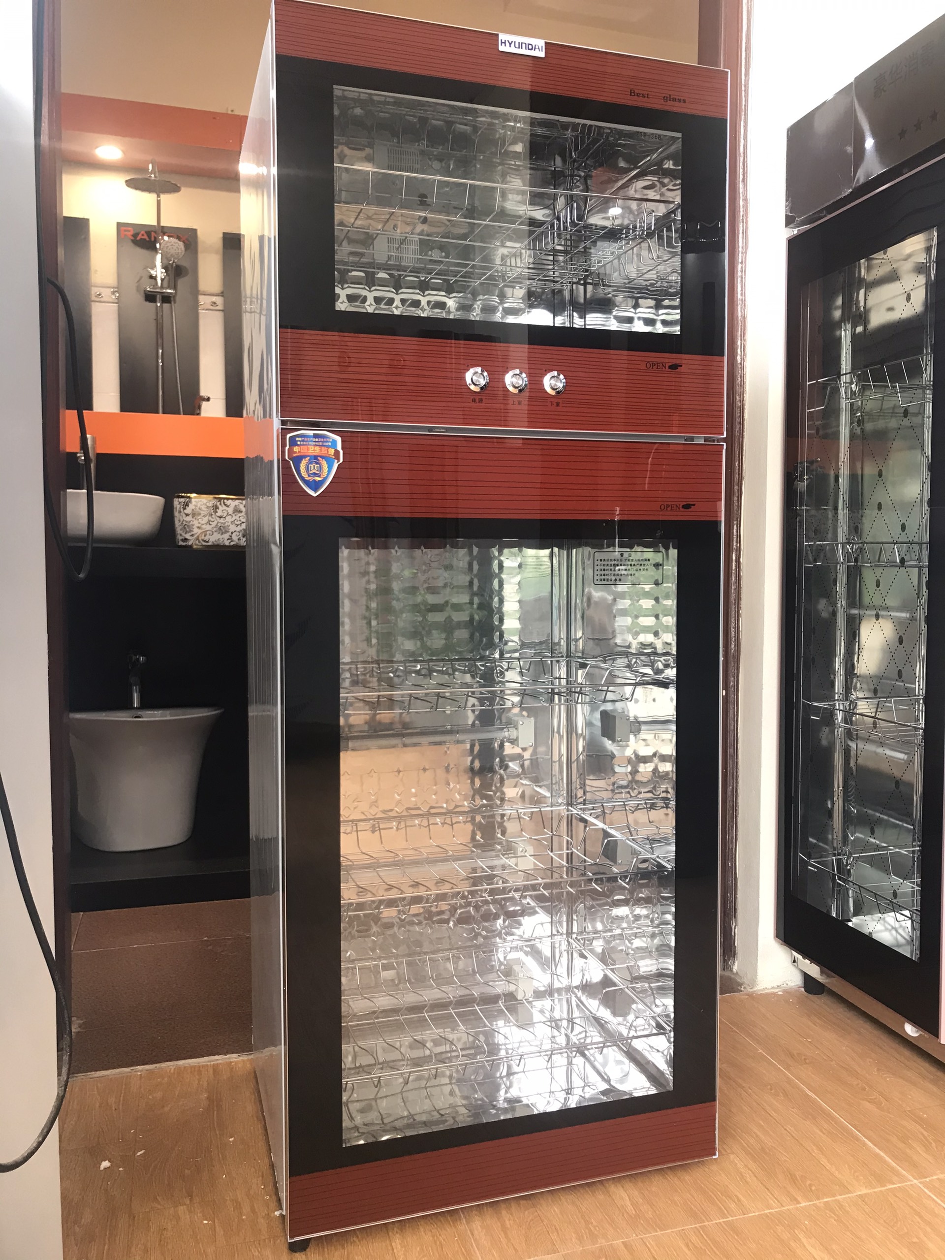 Máy sấy bát đũa gia đình màu đỏ 01