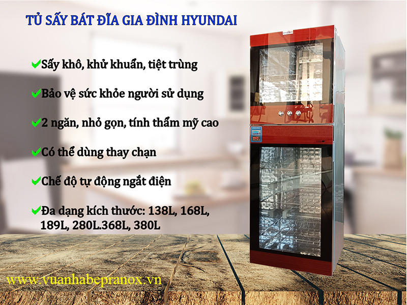 Máy sấy và khử trùng bát đĩa HYUNDAI 01