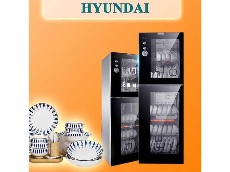 Tủ sấy bát HYUNDAI chỉnh thời gian siêu tiết kiệm điện 02