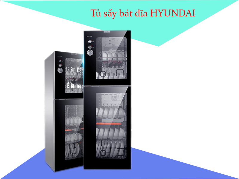 Tủ sấy bát đĩa HYUNDAI màu đen