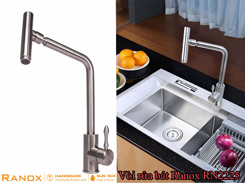 Vòi rửa bát cao cấp Ranox RN2225