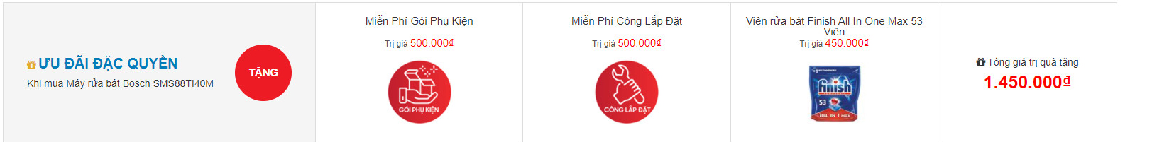 Ưu đãi BOSCH SMS88TI40M