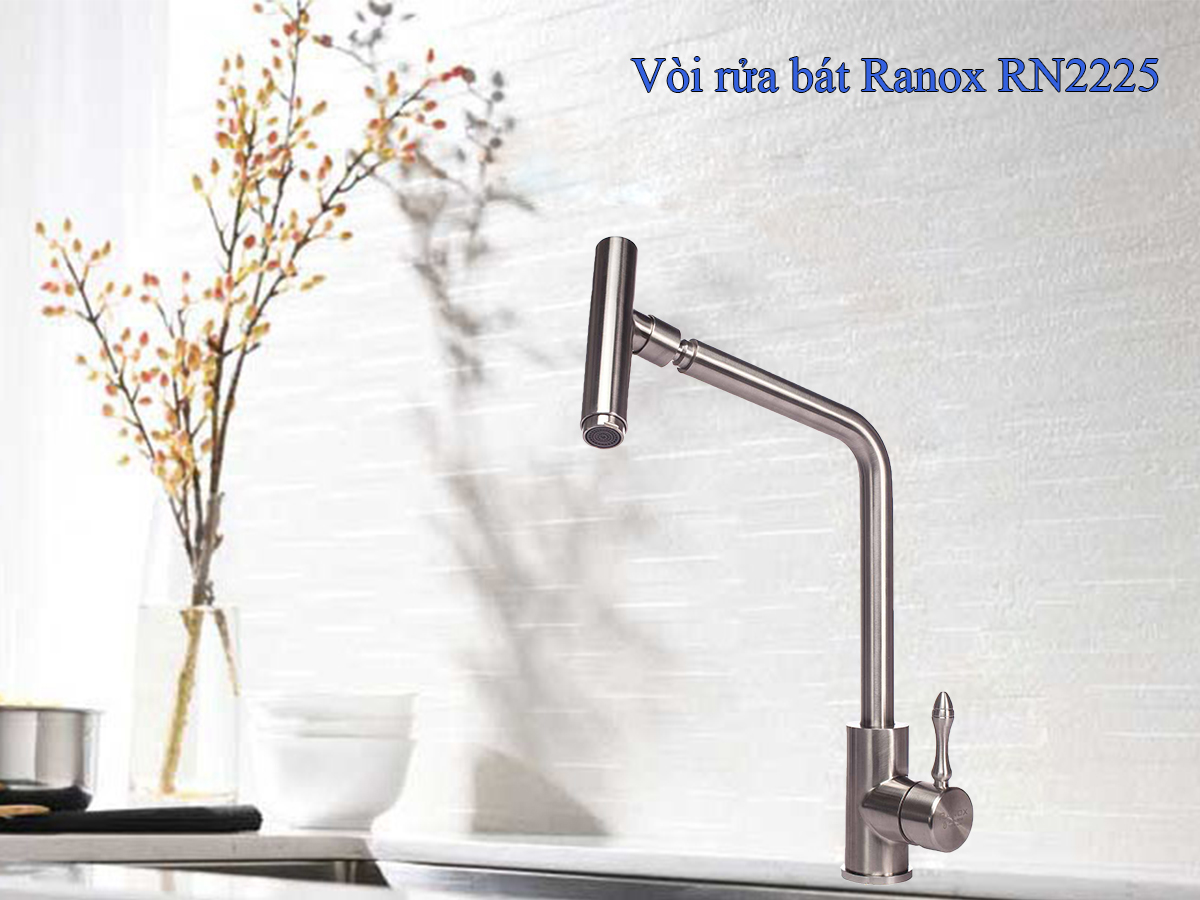Vòi rửa bát hai đường nước Ranox RN2225