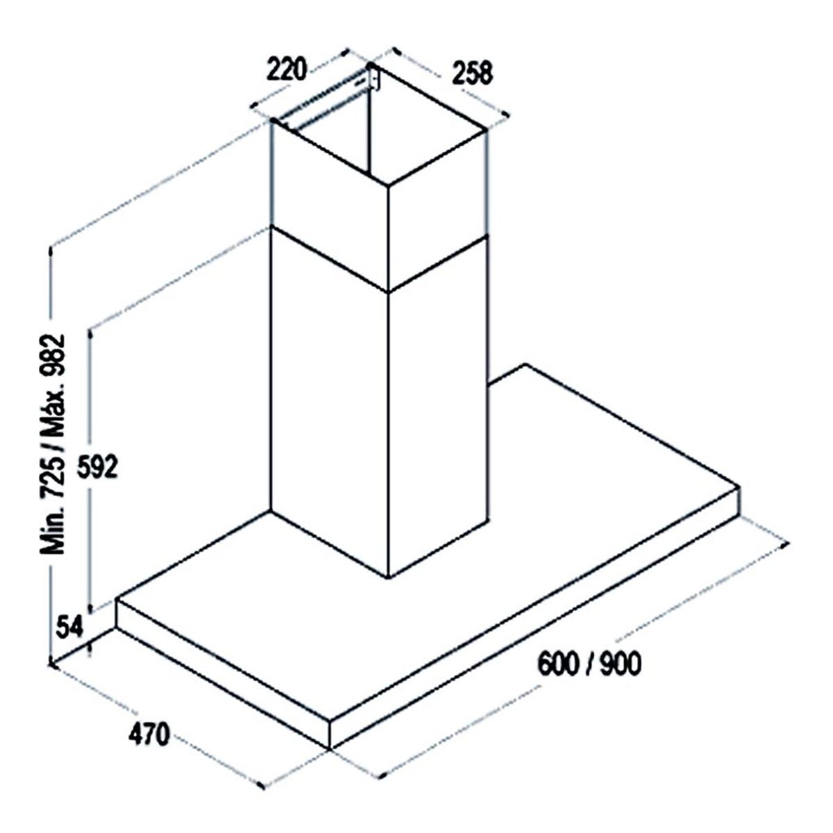 Máy hút mùi Cata MIDAS 70 BK 05