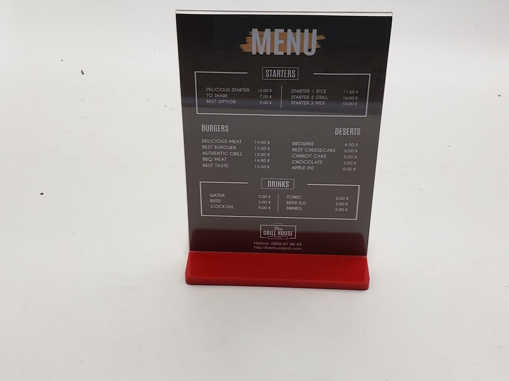 menu a4