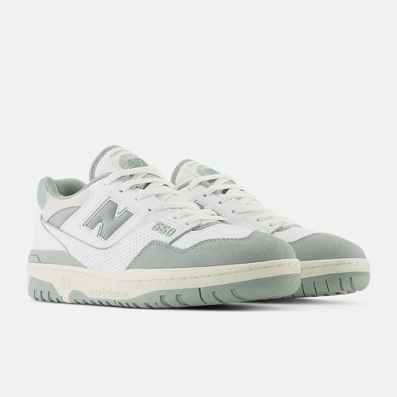 Giày Casual Chính Hãng - NewBalance 550 'White Vintage Mica Green' - BB550NED