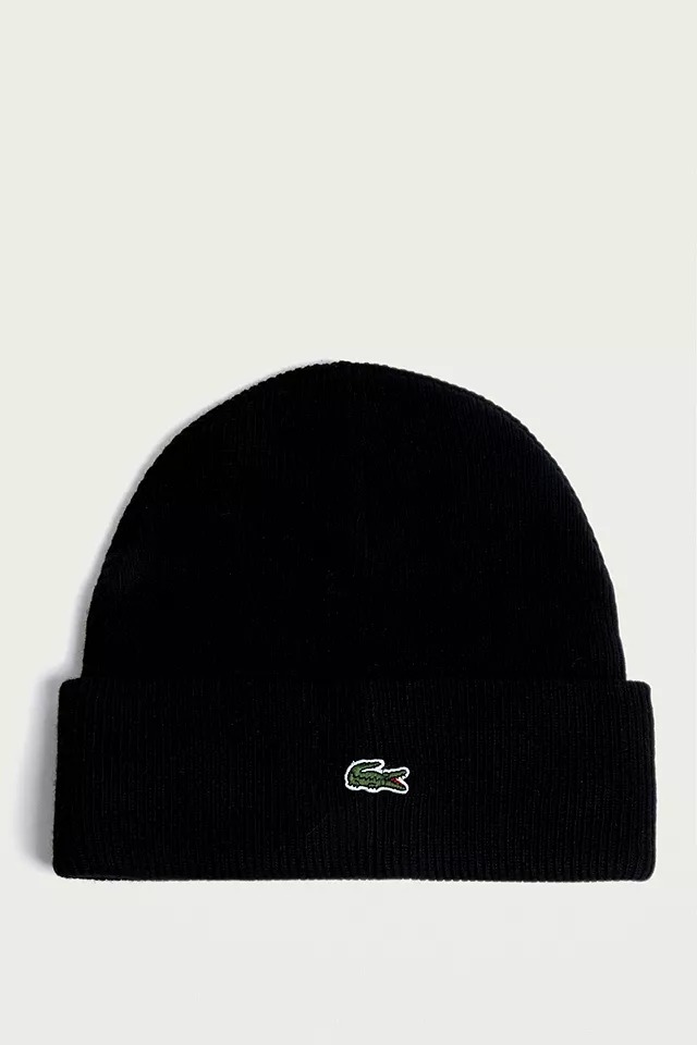 PHỤ KIỆN CHÍNH HÃNG - Mũ Len Lacoste LIVE Black Script Beanie - rb9423c9l