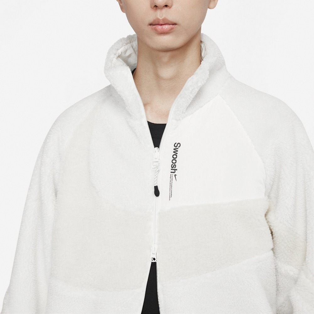 Áo Khoác Chính Hãng - Nike Swoosh 2-way fleece jacket 'White' - FB1910-133