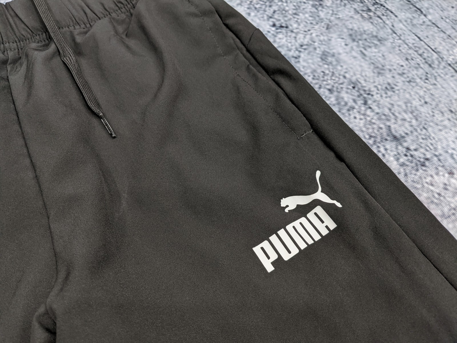 Quần Dài Chính Hãng - Puma Woven Logo/Text Pants 'Black' - 854090-02