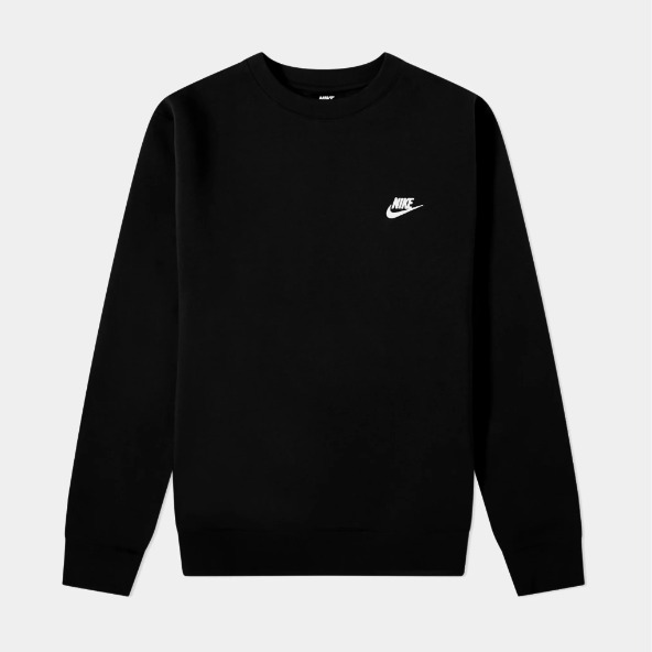 Áo Sweater Chính Hãng - Nike Club Fleece Men's 'Black'  - BV2662-010