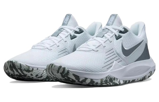 Giày Bóng Rổ Nike Precision 5 'White Wolf Grey Camo'