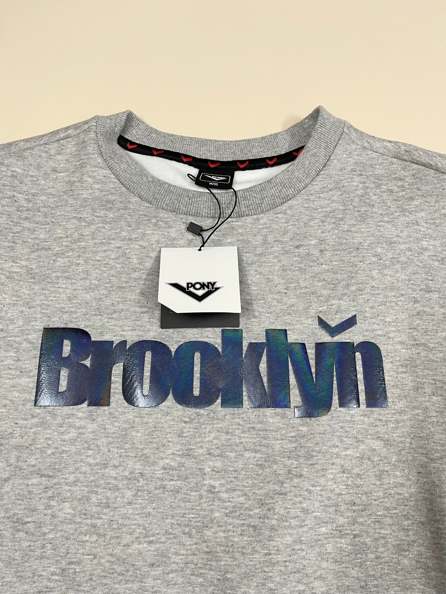 ÁO SWEATSHIRTS CHÍNH HÃNG - Áo lót nỉ Brooklyn Sweashirt 'Grey' - BRO-060